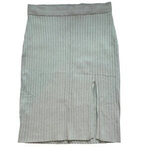Abercrombie & Fitch Knit Skirt XLP Soft AF Collection Knit Skirt Slit Stretch